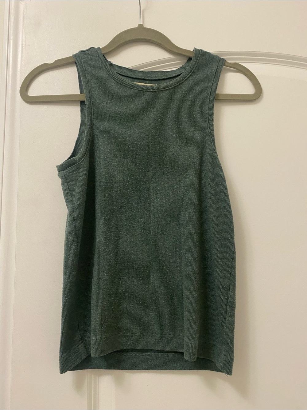 Madewell Sleeveless Knit Tank in Dusty Teal